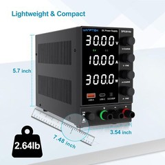 Wanptek DPS 30V 0~5A 10A Adjustable Lab DC Power Supply Bench Switching Variable