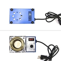 Qwork Solder Pot 150W 110V 50Mm Soldering Bath Titanium Plate Capacity 500G
