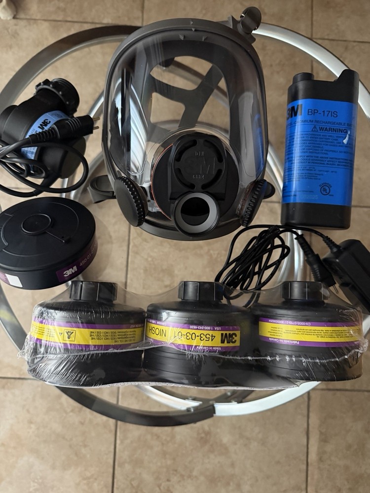 3M 6900PF Powerflow Full Face Mounted Powered Air Purifying Respirator PAPR