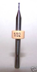 1/32″ (.0312″) CARBIDE END MILL, 2 FLUTE, Kyocera 1600.0312.120 (PACK OF 10)