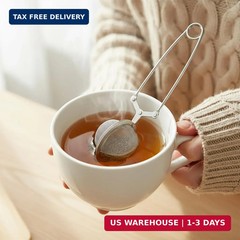 24 Pcs Reusable Tea Infuser Steeper Strainers for Loose Tea Filter Holder, Metal