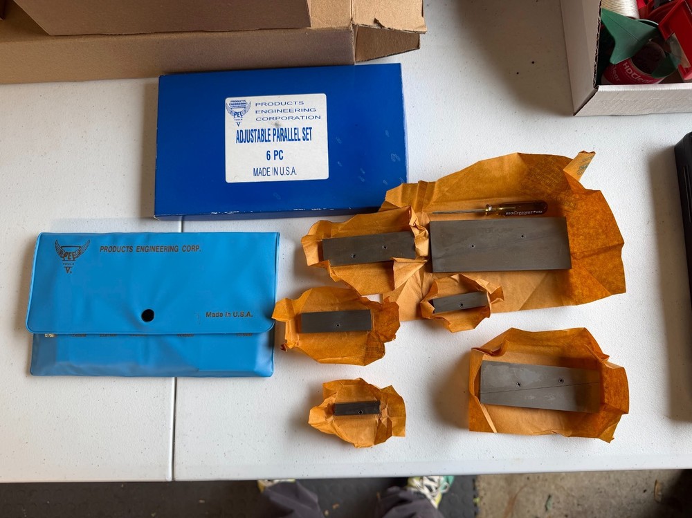 PEC 6 pc 3/8″ -2-1/4″Adjustable Parallel Set NOS