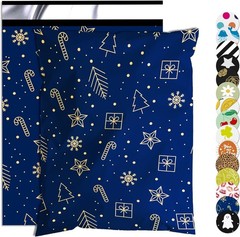 Christmas Poly Mailer 10×13 Inch 100 Pcs, Waterproof and Tear-Resistant Shipp…