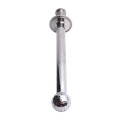 ISS Sanitary Supply Tube With Spray Ball 1/2in Tri-Clamp, 8.12in Internal Length