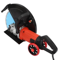 Electric Concrete Cutter Saw, Circular Saw with Saw Blade and Rolling Pulley HOT