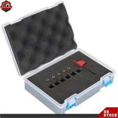 5 PCS 1/4” Carbide Indexable Turning Tool Set in Fitted Box For Lathes US