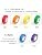6 Rolls Colored Masking Tape，colored painters tape，0.6″ x14.3Yard Drafting Tape,