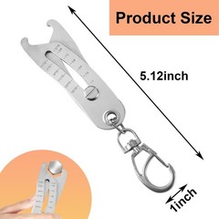 Bolt Head and Nut Size Catcher, Gauge SAE 5/16inch – 1inch and Metric 8mm – 2…