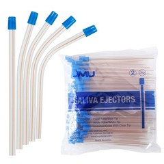 100/Bag Dental Saliva Ejector Disposable Aspirator Suction Tips Low Volume ITALY