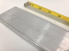 6061 Aluminum Flat Bar, 1/2″ x 2″ x 10″ long, Solid Stock, Plate, Machining