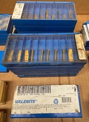 VALENITE Carbide Inserts – VARIETY – 875+ inserts – 122 packs – 27 lbs. – NEW
