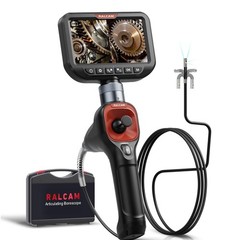 Borescope 5FT Semi Rigid 0.25in Lens 360 Articulating HD Ralcam Dual 4-Way Light