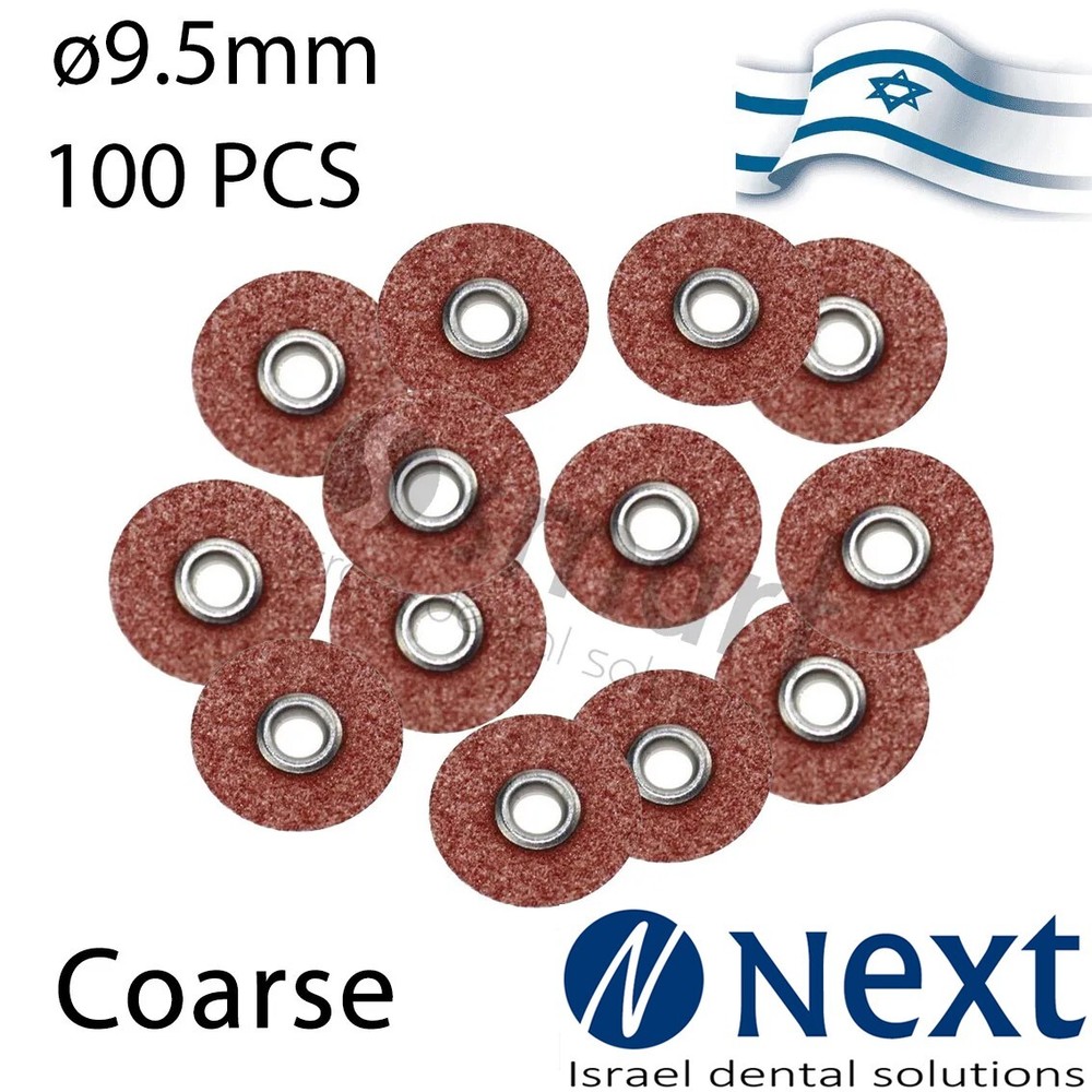 Dental Flex Composite finishing polishing disc Soft type coarse 9.5 mm 100 pcs