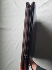Franklin Covey 7-Ring Classic Zip Planner Office Binder Vintage Brown Leather