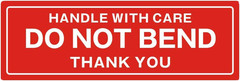 1X3 Inches Handle with Care – Do Not Bend – Thank You Self Adhesive Shipping War