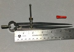 2 — L. S. Starrett Round Leg Compass Dividers over 6” and 8”