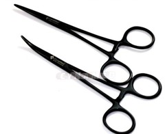 PREMIUM Kelly Hemostat Forceps 5.5″ STRAIGHT + CVD Black Fluoride Coated S.S