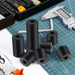 Rubber Spacer 1 Inch OD x 3/8 Inch ID x 1 Inch Thickness Rubber Bushing Round…