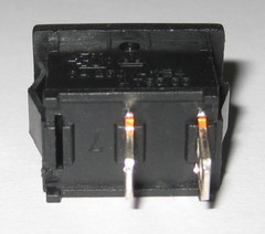 Jackson Electronics JS-606 Miniature Rocker Switch – SPST – 125V 10A – 250V 6A