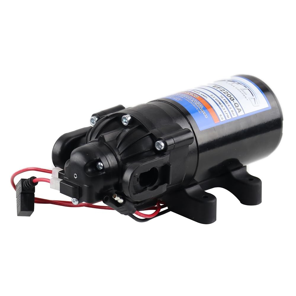 2.2GPM 12V Diaphragm Pump with Quick Attach Port for Efficient Water Transfer