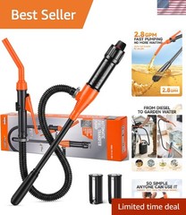 Eco-Friendly Portable Siphon Pump: No Spills, Quick Transfers, Universal Fit