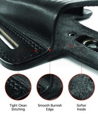 357 Magnum Holster, 2 Slot Pancake OWB Leather Gun Holster Thumb Break Handma…
