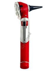 NEW MINI OTOSCOPE FIBER OPTIC MEDICAL DIAGNOSTIC EXAMINATION CE APPROVED(Red) A+