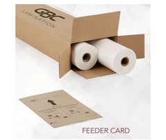 Thermal Laminating Film 2 Pk 1″ Poly-In Core 1.5 Mil Laminate Rolls 3126061