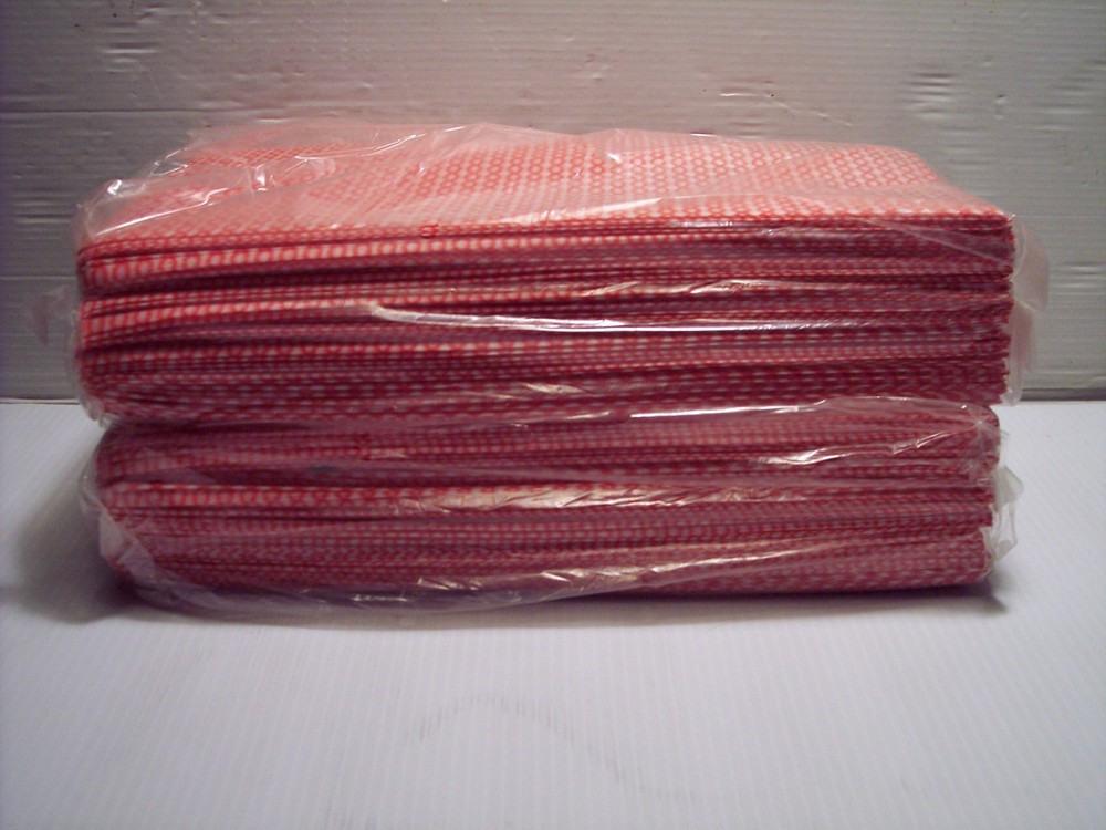 72 REUSABLE WIPES CLEANING CLOTHS XL PINK 23″ X 13″ FREE S/H