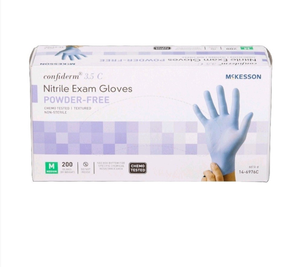 Exam Glove McKesson Confiderm® 3.5C Medium 200-Box/2000-Case-NonSterile Nitrile