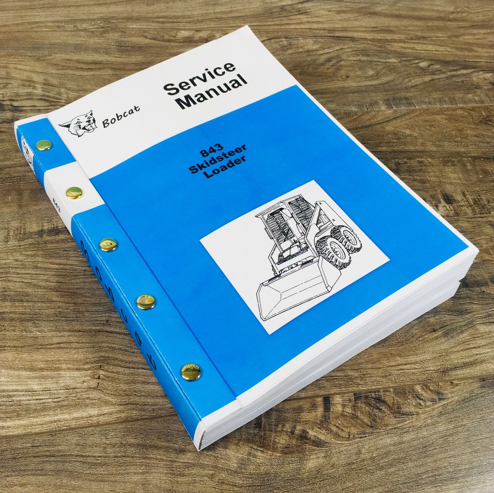 Bobcat 843 Skidsteer Loader Service Repair Manual Technical Shop Book Workshop