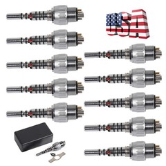 1-10 Dental 6-Hole Quick Coupler Swivel For Fiber Optic High Speed Handpiece Y6