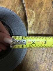 Commercial Grade Magnetic Dry Erase Whiteboard Strip Roll 1” Wide Partial Roll