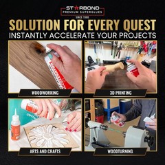 Starbond CA Glue Accelerator (6 Ounce) – Instantly Dries Super Glue