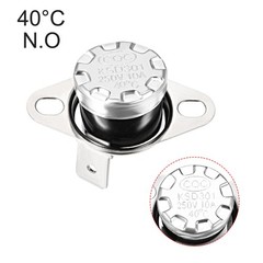 2 PCS 40°C/104°F 10A KSD301 Thermostat Temperature Switch Normally Open N.O