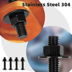 1/4-20 X 1-1/2″ Carriage Bolt Kit, Stainless Steel 304 Carriage Bolts Screws wit