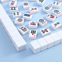 Mahjong Mat with Black Carrying Bag (Light Blue,31.5 inches), Anti Slip and N…