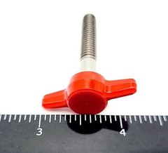 1/4″-20 Thumb Screws T Bolts with Red Butterfly Tee Wing Knob Stainless Steel