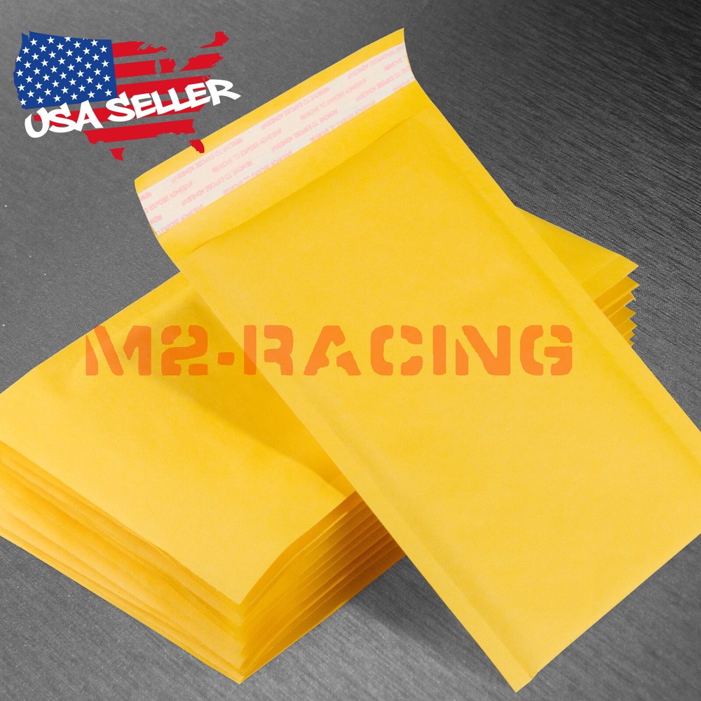 #00 5″x8″ (13cm x 21cm) Yellow Kraft Bubble Mailer Mailing Shipping Envelope Bag