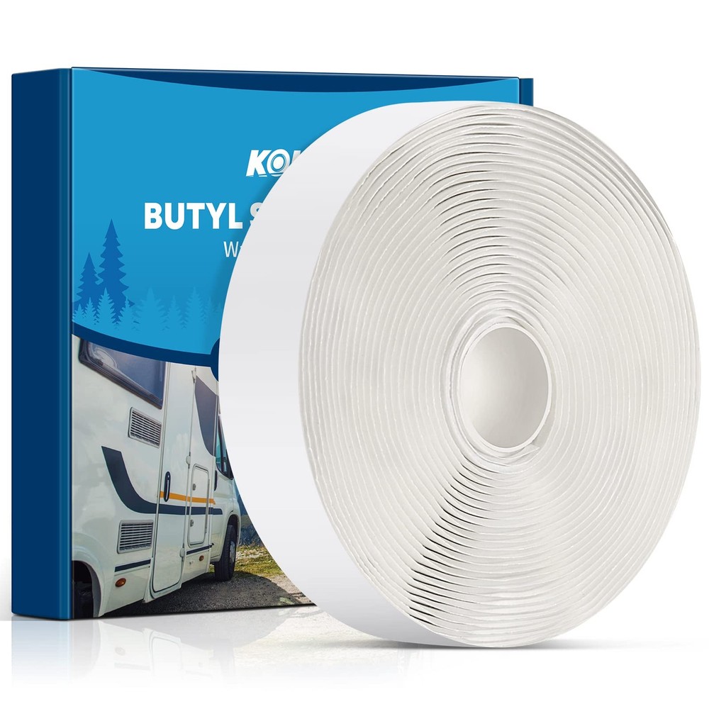 Kohree Butyl Tape White 1 Pack, 1/8″ x 3/4″ x 30 1/8-Inch x 3/4-Inch,