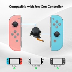 BRONAL TMR Hall Effect Joystick Compatible with Joycon [No Black NS40 Single