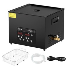15L Sonic Cleaning Device, 360W Digital Sonic Washing Equipment w/ Mild Setting
