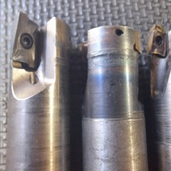3 Used Endmills. Unsure Of Brand Or Size.