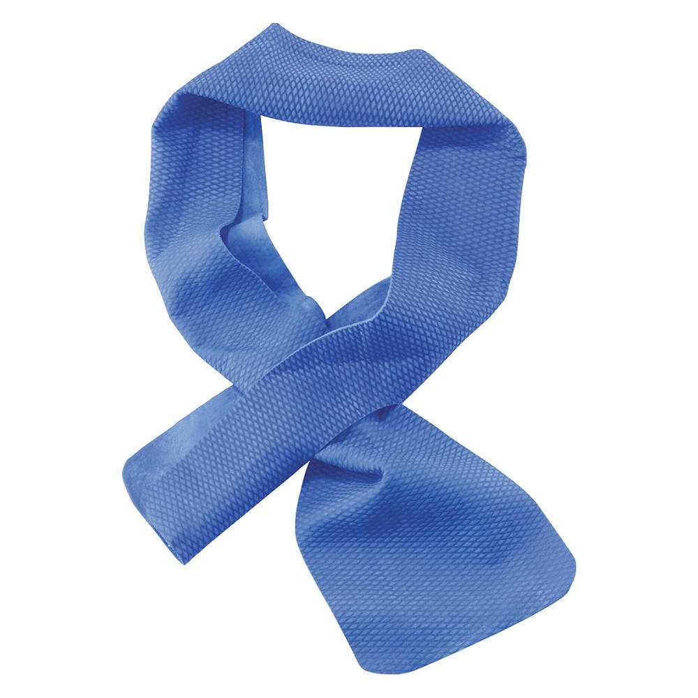 CHILL-ITS BY ERGODYNE 6603 Evaporative Cooling Neck Band,Blue 52HZ92