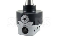 Shars 4″ Adjustable Boring Head 0.0005 Radius + Removable R8 Shank NEW M]