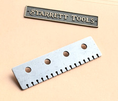 Rare Antique The L.S. Starrett Co. Hardened Steel Piano Center & Tuning Pin Gage