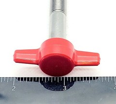 3/8″-24 Thumb Screw T Bolts Fine Thread Red Tee Wing Knob Stainless Steel UNF