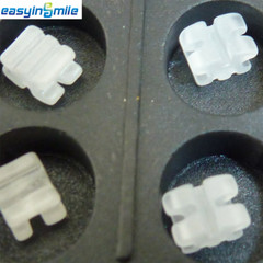 10Packs EASYINSMILE Dental Ceramic Brackets Clear Brace Roth 022 3 4 5W/hook