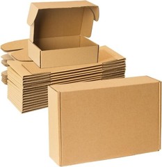 Shipping Boxes 9x6x2 inches Set of 25, Small Boxes Brown Cardboard Corrugated