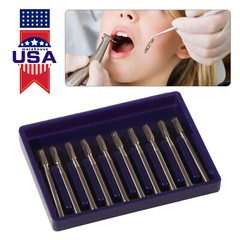 Dental Midwest FG #558 Straight Fissure Crosscut Carbide Burs 50Pk